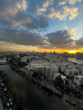 Nile view apartment in garden city